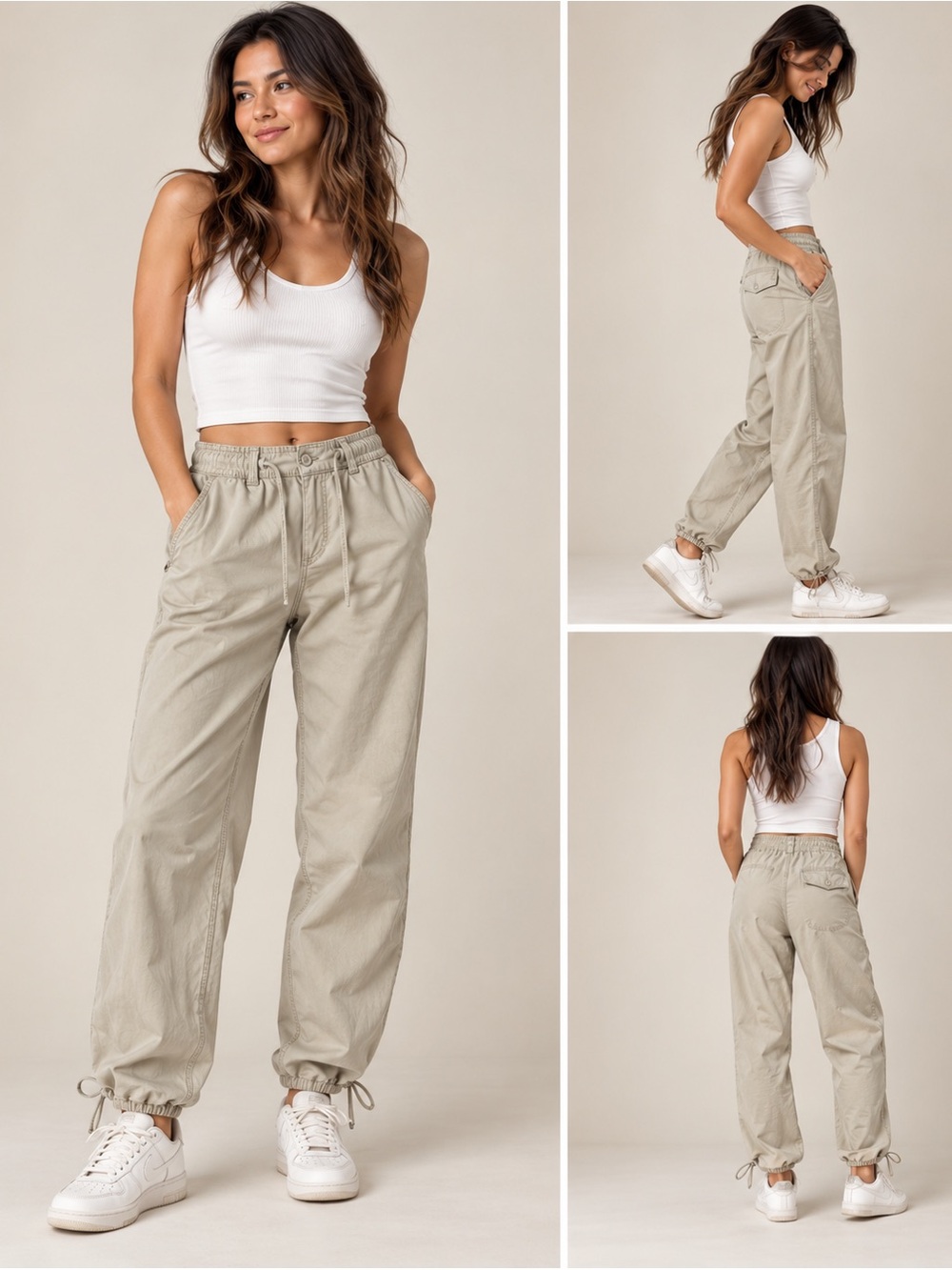 Aritzia TNA Supply Cargo Pant GD Humus Beige XS Utility